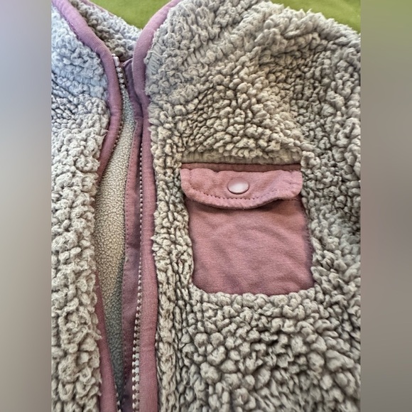 Rumi + Ryder Purple Fleece-Lined Sherpa Jacket Size 6-7 - Picture 3 of 6